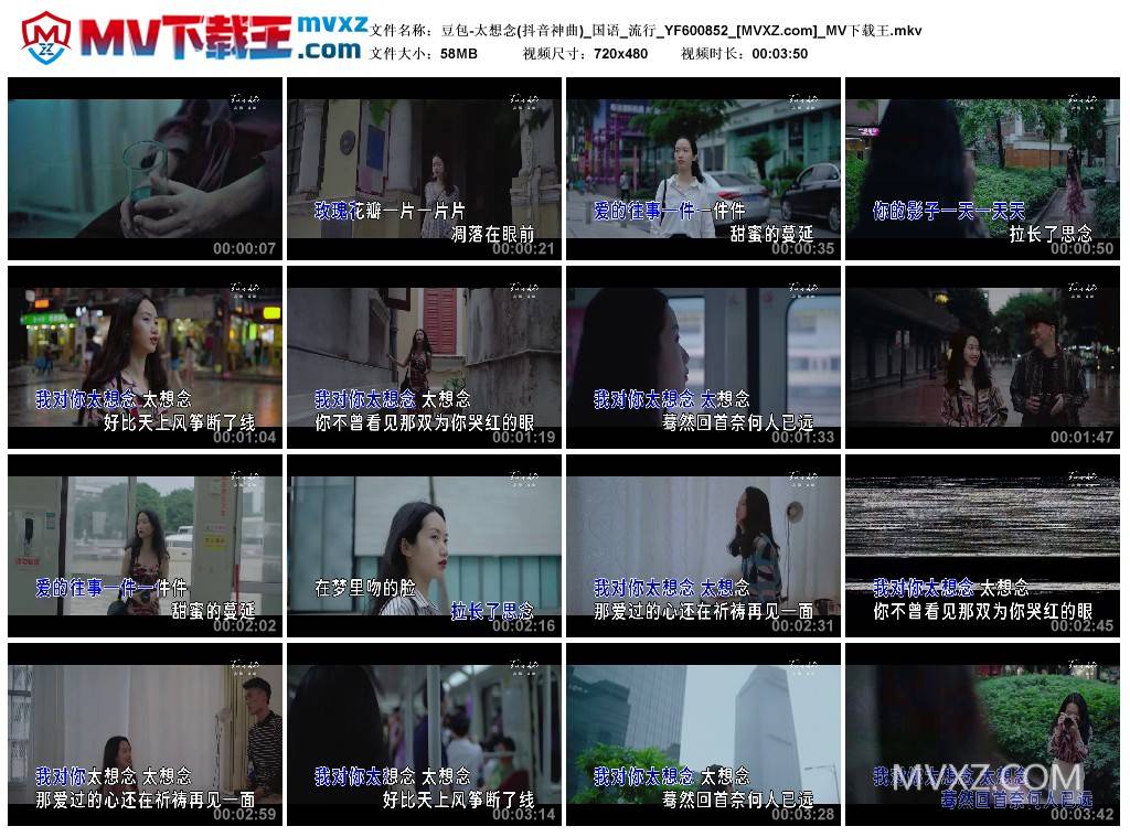 豆包-太想念(抖音神曲)_国语_流行_YF600852